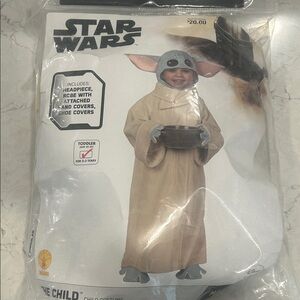 Star Wars Baby Yoda Childrens Costume - Tan and Gray